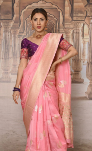 Light Green Pure Soft Silk Saree