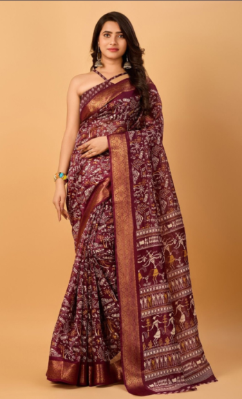 Sea Green Zariwork Tissue Saree