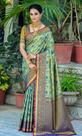 Golden Weave Kanjeevaram Saree