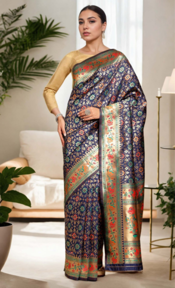 Woven Design Zari Kanjeevaram Saree